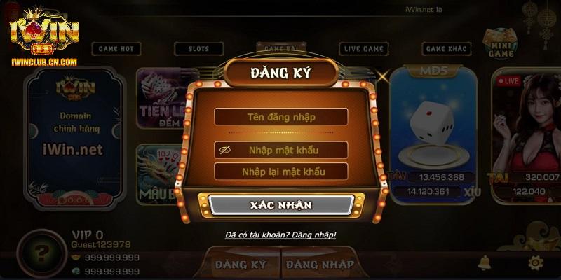 Quy trình đăng ký và đăng nhập IWIN hết sức đơn giản